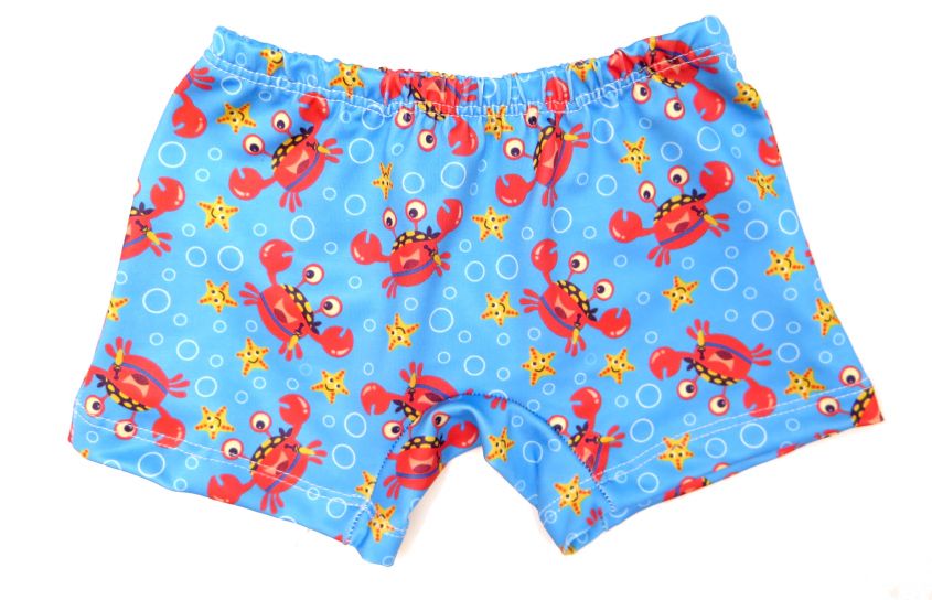 Malla De Baño Short De Lycra Estampado Marino