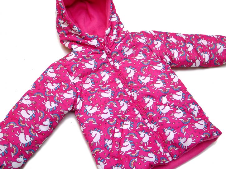 Campera De Abrigo Unicornios Con Polar interior