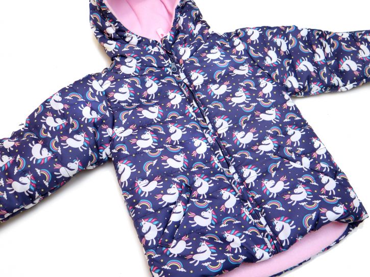 Campera De Abrigo Unicornios Con Polar interior