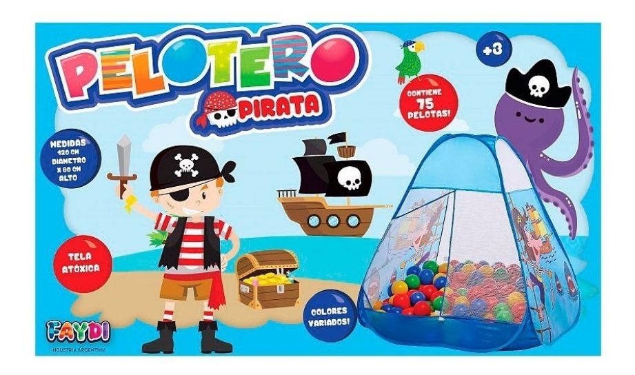 Pelotero Autoarmable Princesas - Incluye 75 Pelotas