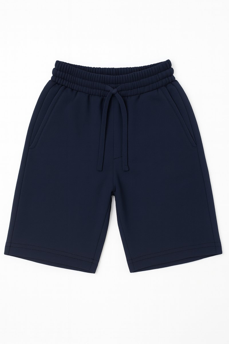 Short Bermuda Algodon Rustico Con Cintura Ajustable