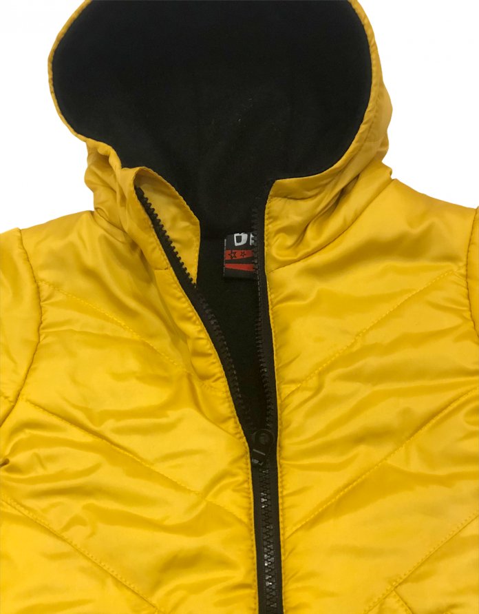 Campera De Abrigo Liso Con Polar Interno