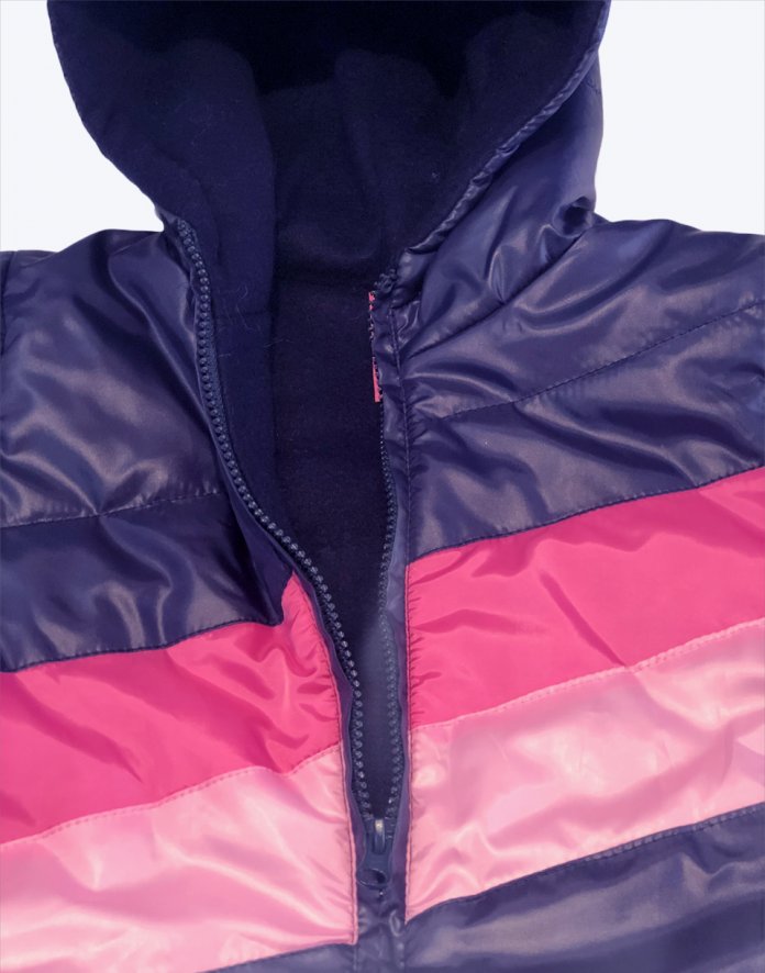 Campera De Abrigo Combinada - Dos Colores - Con Polar Interno