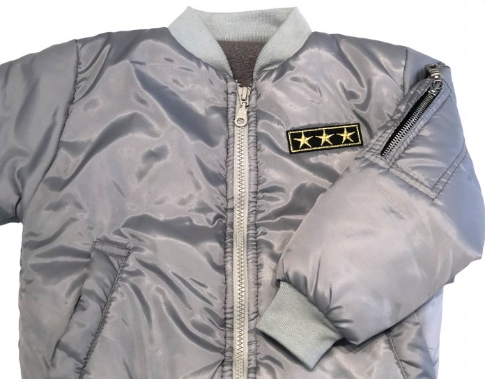 Campera De Wata Lisa - Cintura Elastizada - Sin Capucha - Polar Interno