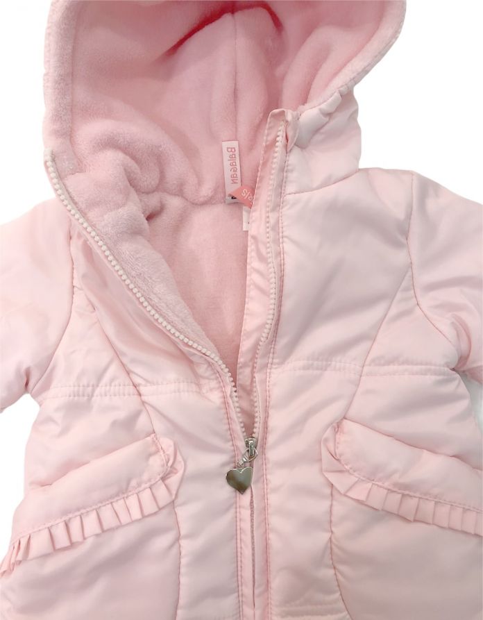 Tapado Abrigado Nena Liso - Con Piel Interior