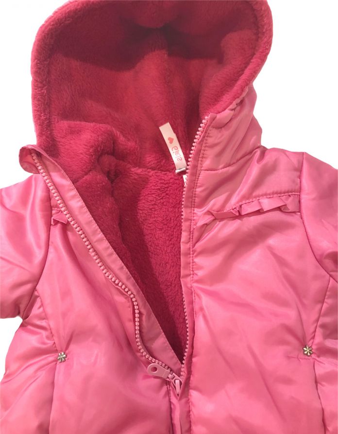 Tapado Abrigado Nena Liso - Con Piel Interior