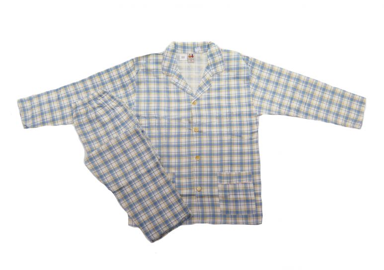 Pijama Invierno Viyela  Boton Estampado Escoces