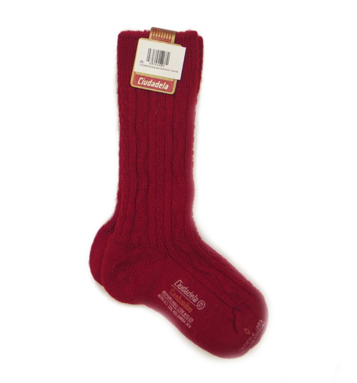 Media Zoquete De Cashmilon Liso Labrado