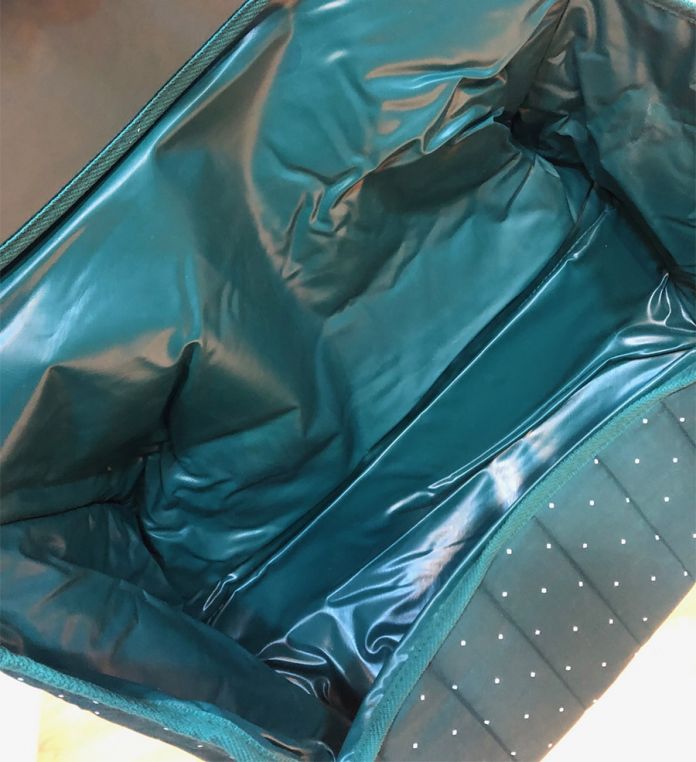 Cubrepies original universal doble capa (tela + cuerina)