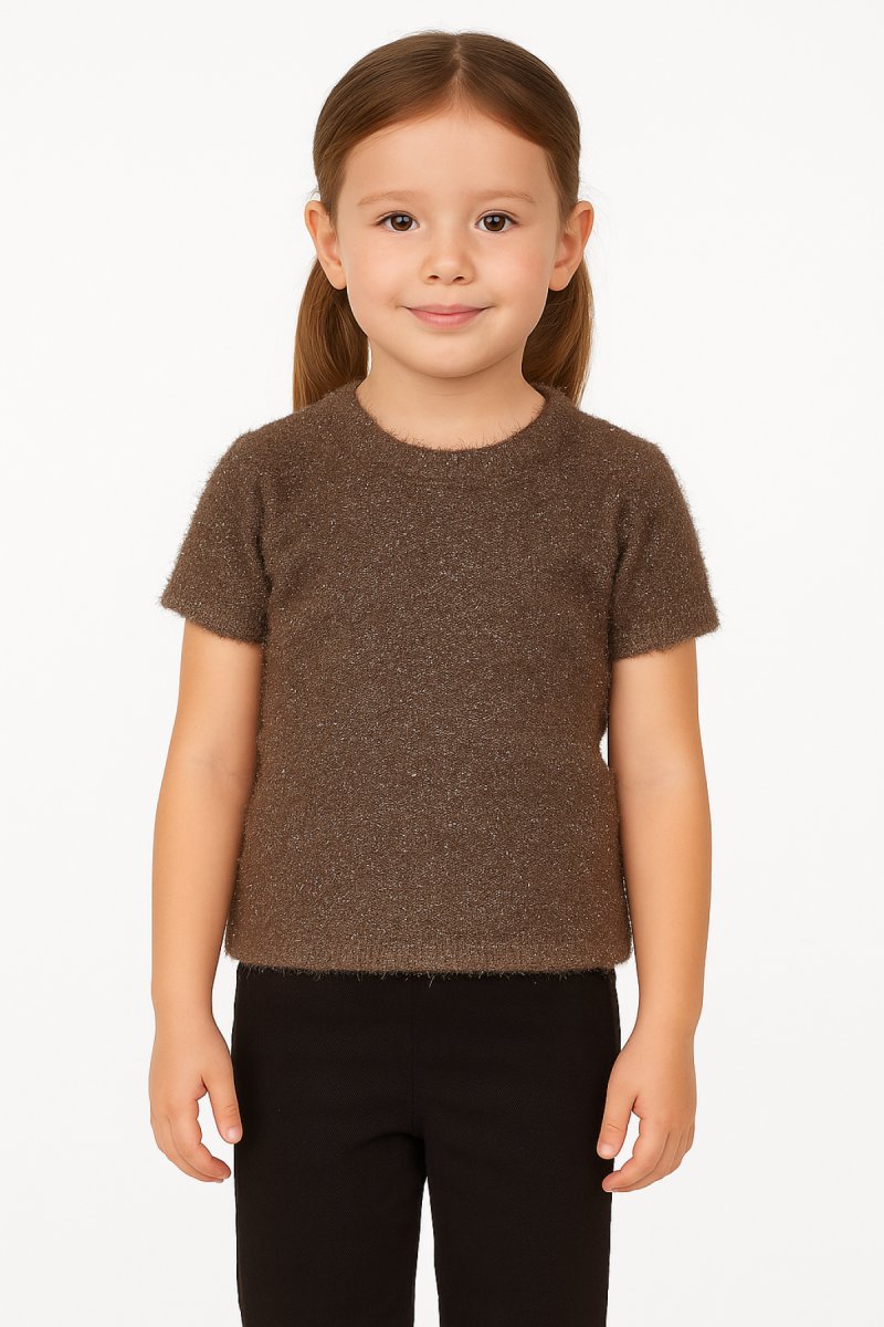 Twing Saco y remera lisa con brillo