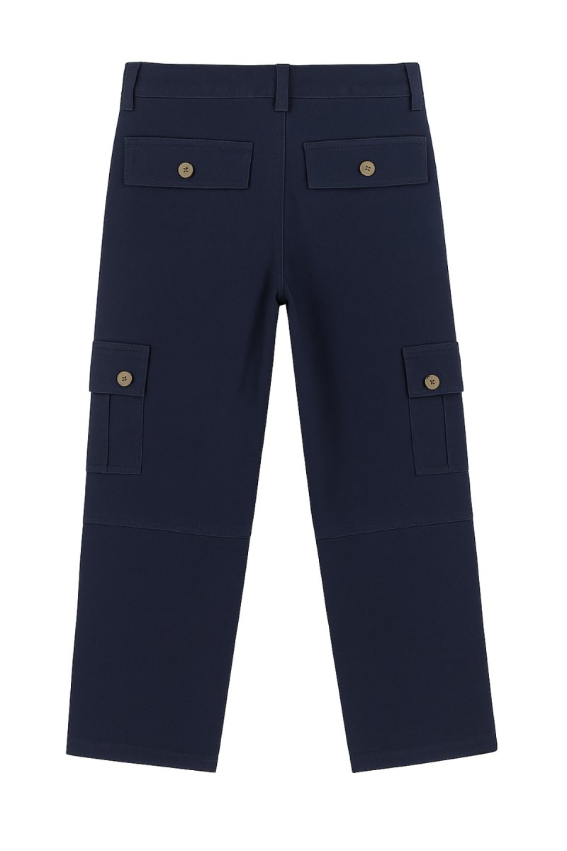 Pantalon Gabardina Cargo Recto