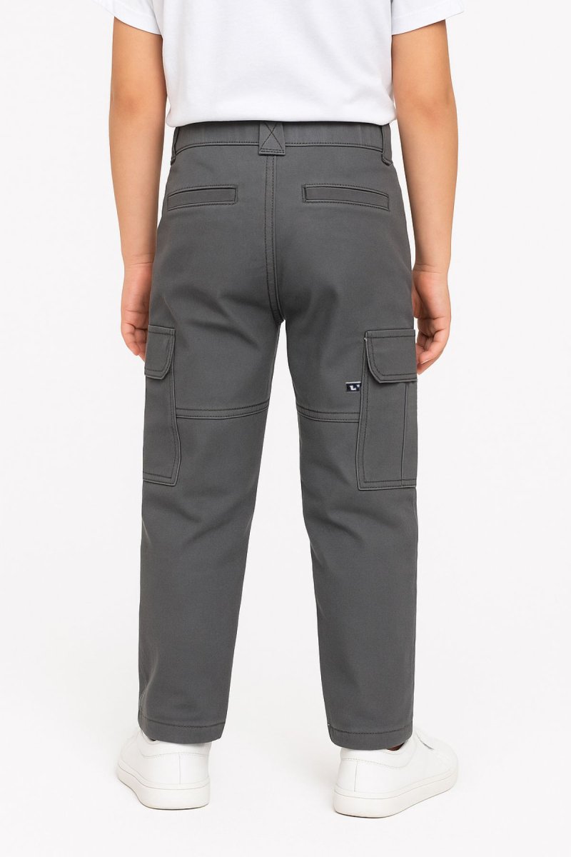 Pantalon Gabardina Cargo con Rayas al Costado