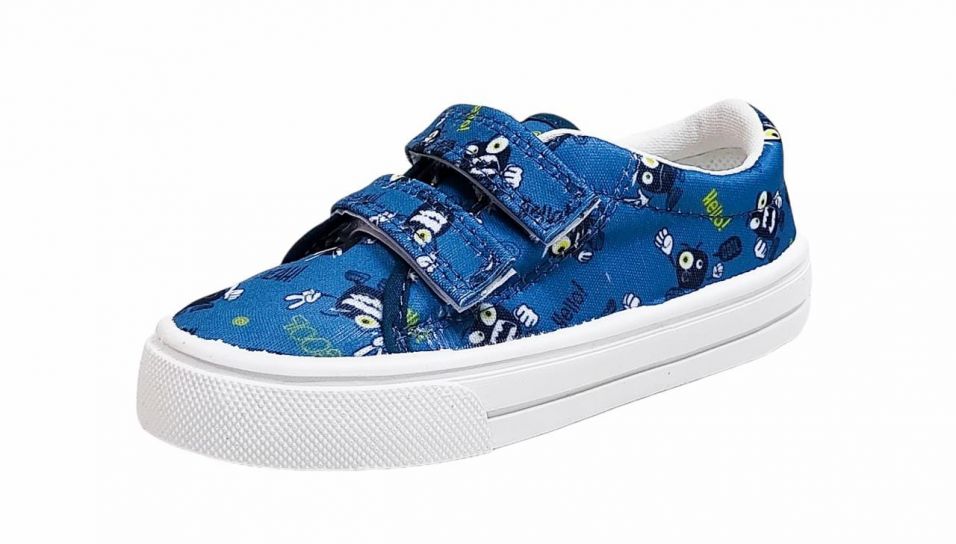 Zapatilla Lona con Velcro Estampada