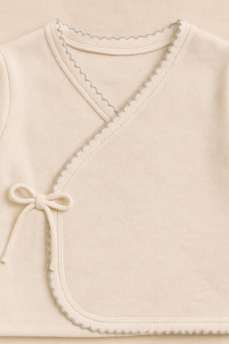 Conjunto Ajuar Set Nacimiento 6 Piezas Manga Larga Manopla Gorro Babero Batita Medio Osito Babita