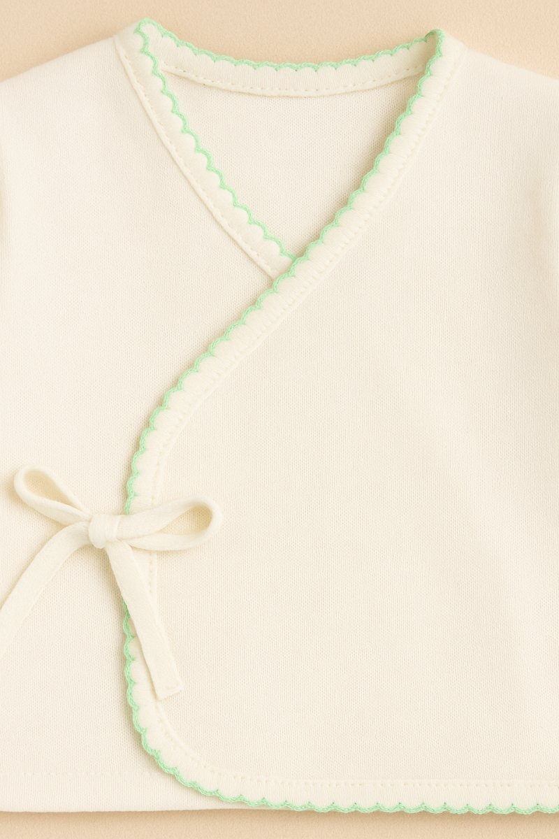 Conjunto Ajuar Set Nacimiento 6 Piezas Manga Larga Manopla Gorro Babero Batita Medio Osito Babita