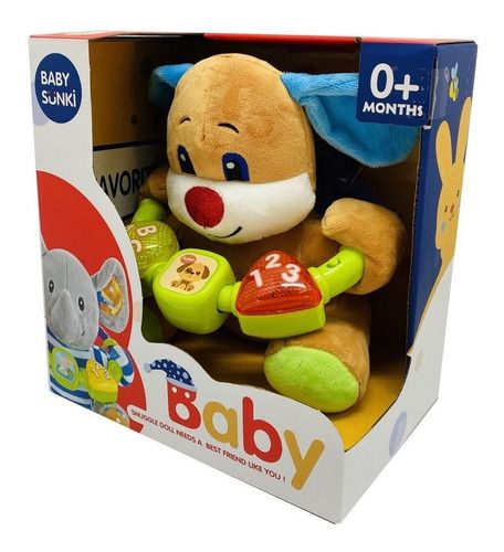 Peluche Didactico Perro Con Luz Y Sonido