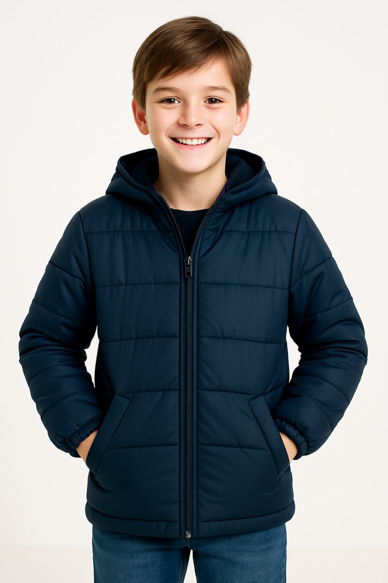 Campera Lisa Con Polar Colegial