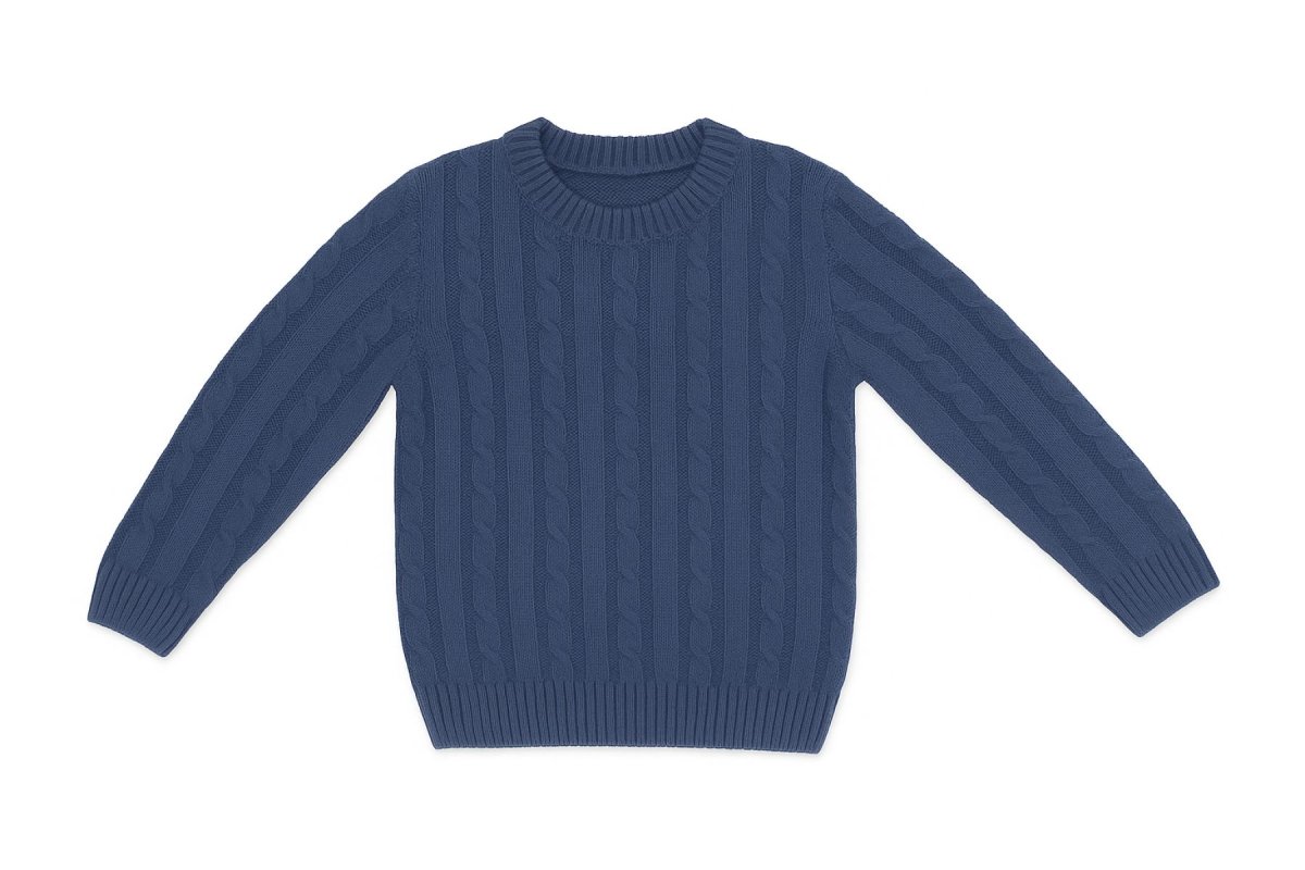 Pullover Sweater Tejido con ochos Cuello Redondo Perica Norberto