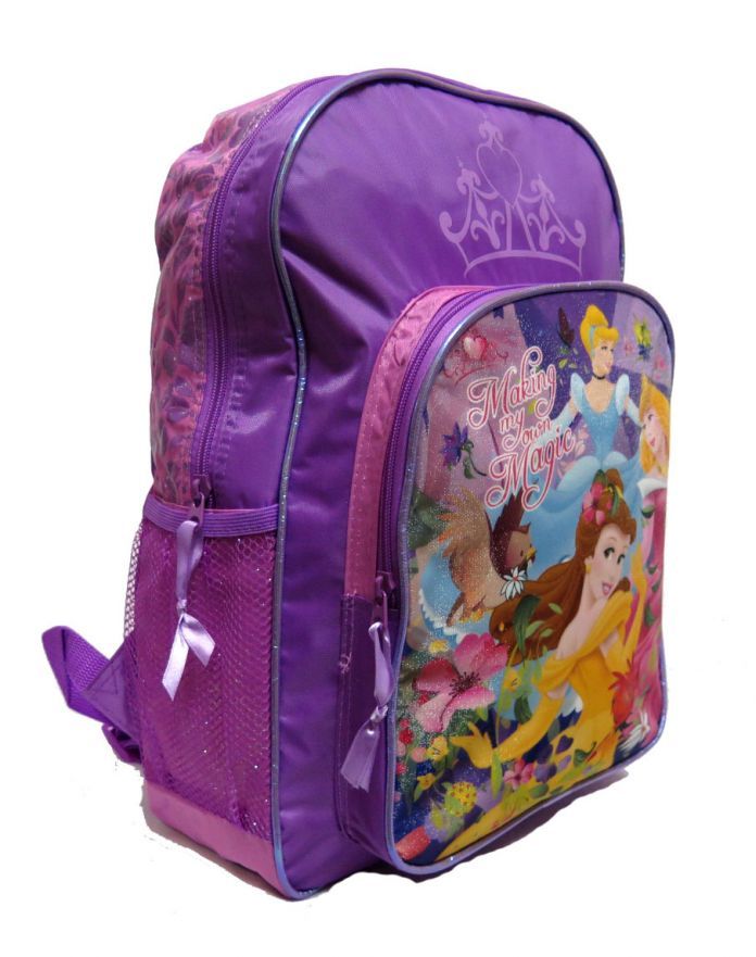 Mochila Princesas Espalda con bolsillo delantero