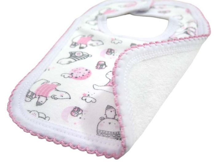 Babero de toalla bordado