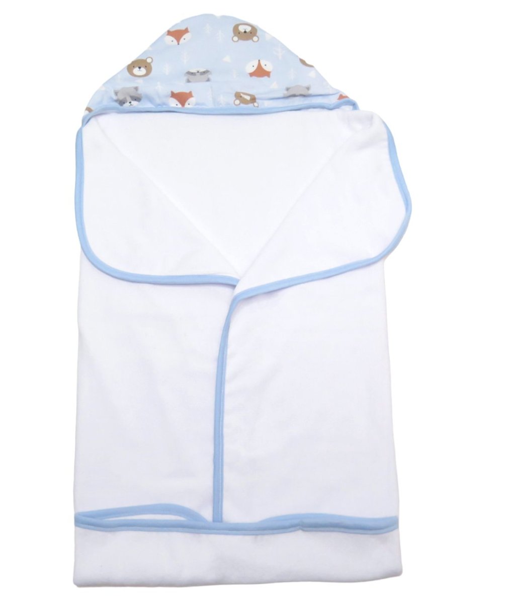 Toallon Con Capucha Central Estampada