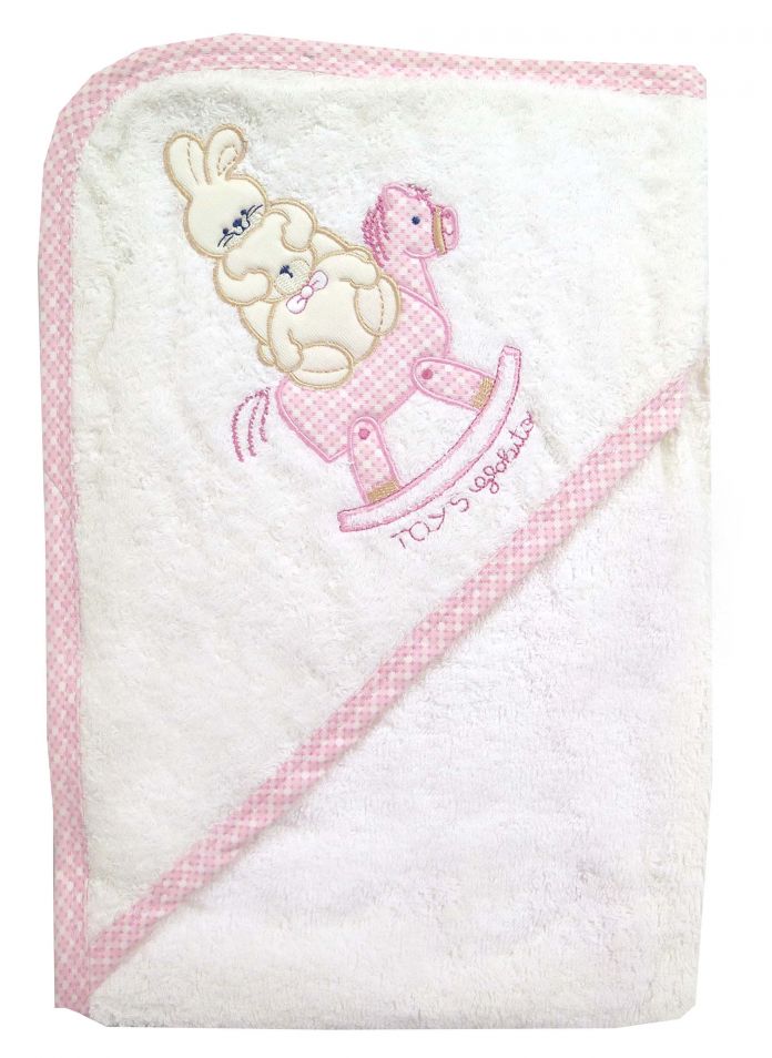 Toallon Con Capucha Bordado - En Caja