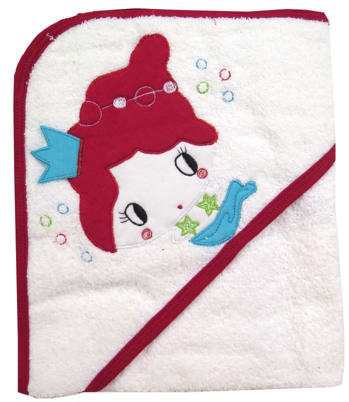 Toallon Con Capucha Bordado - En caja