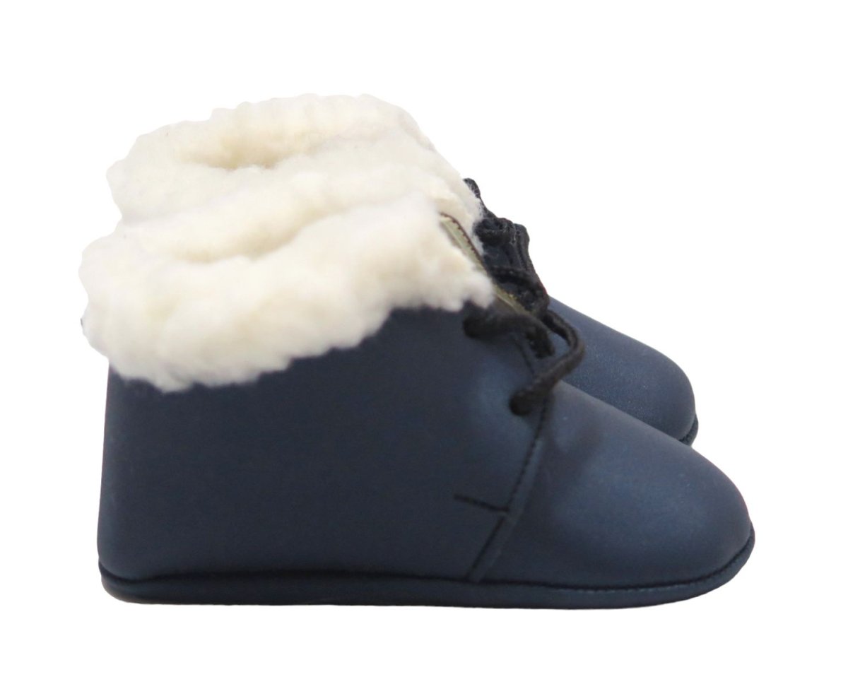 Botita Nobuk de cuerina con Piel