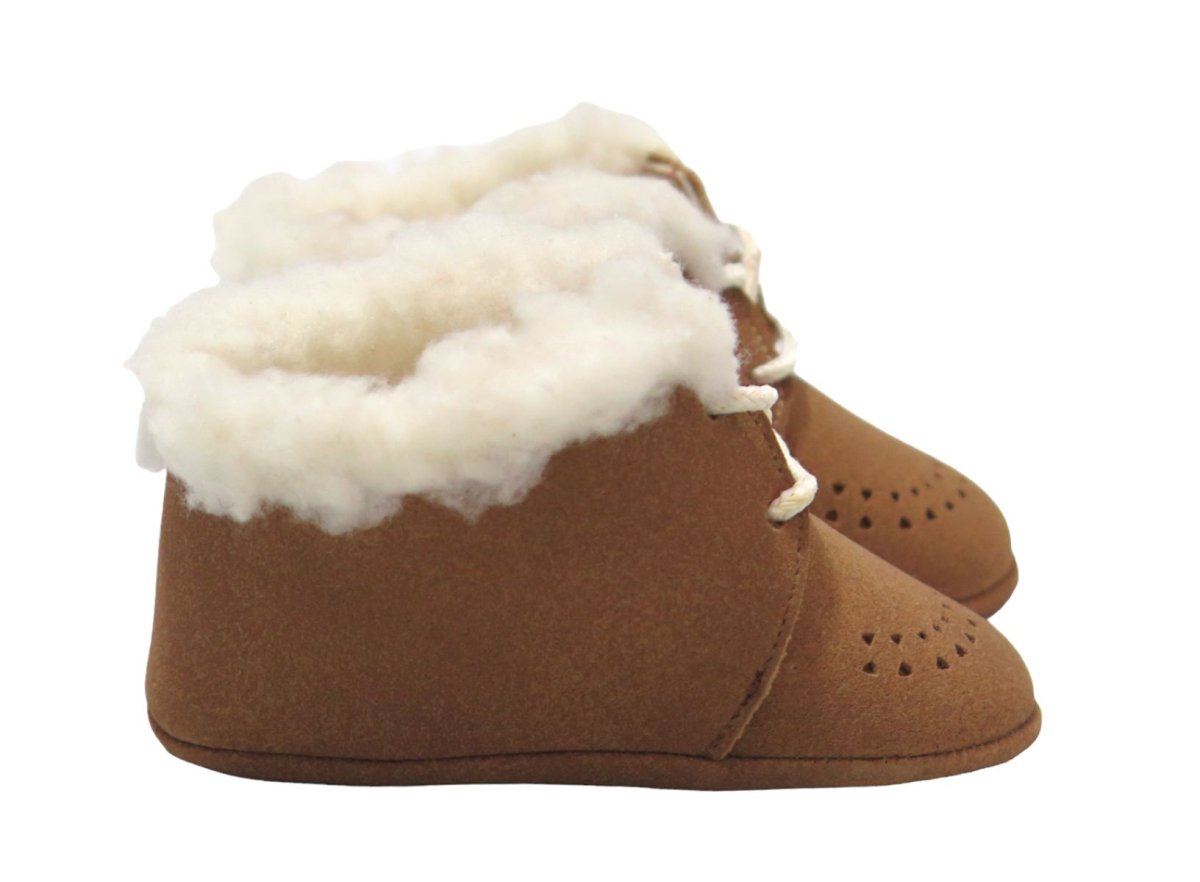 Botita Nobuk de cuerina con Piel