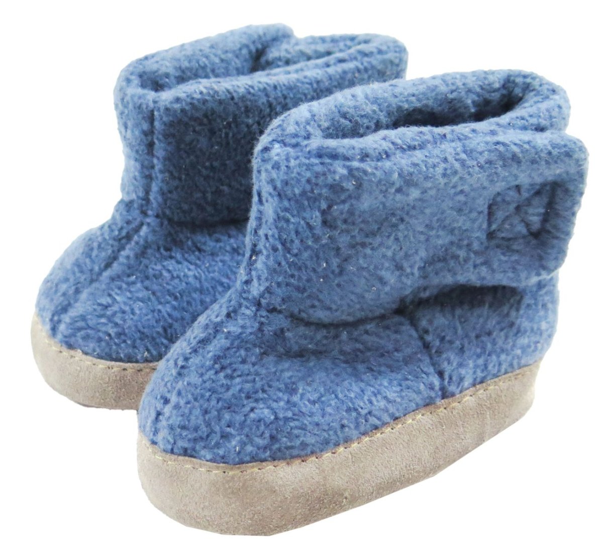 Bota piel con velcro y base antideslizante