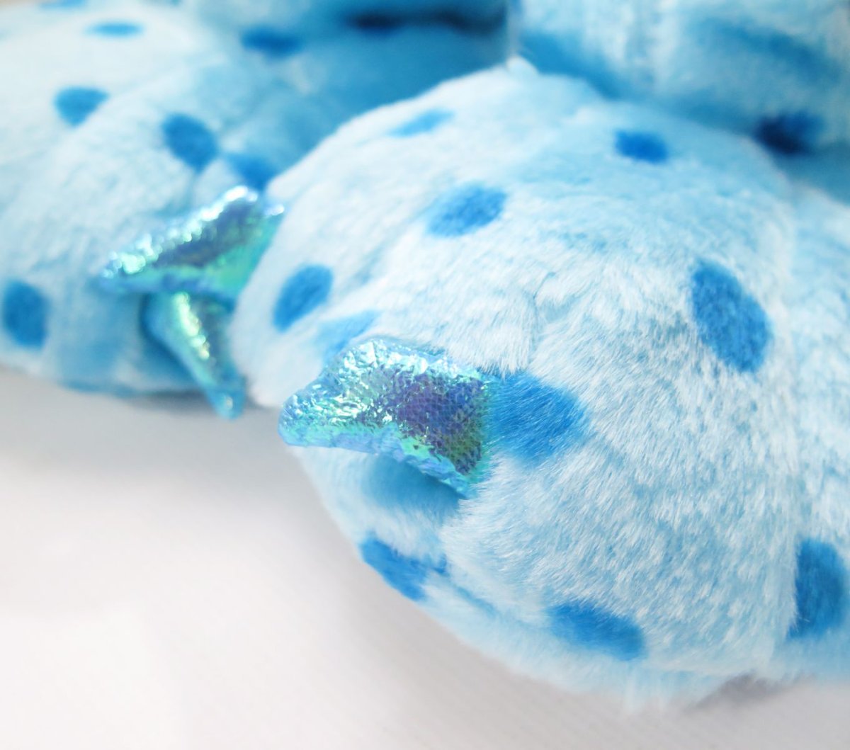 Pantufla garras Celeste con lunares