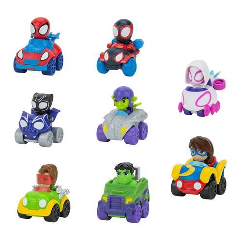 Mini Vehiculo SORPRESA! Spidey And His Amazing Friends - Spidey Y Sus Sorprendentes Amigos - Hombre Araña - Spiderman