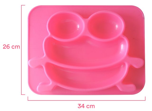 Plato De Silicona Con Divisiones