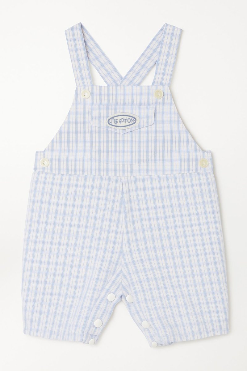 Jardinero corto cuadrille celeste