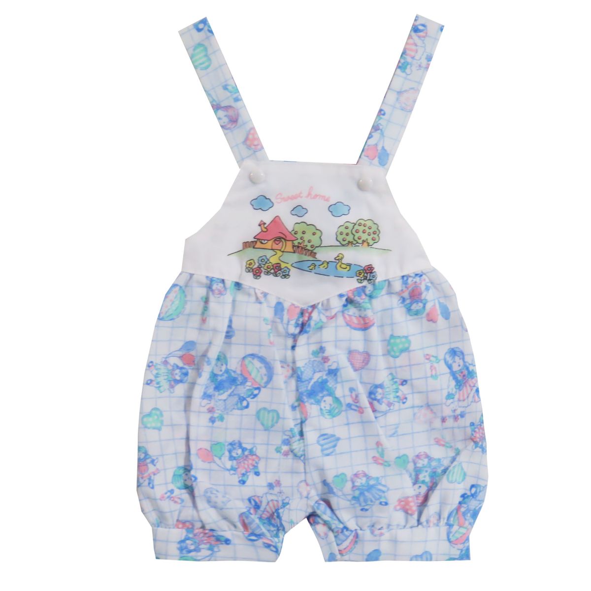 Jardinero corto estampado