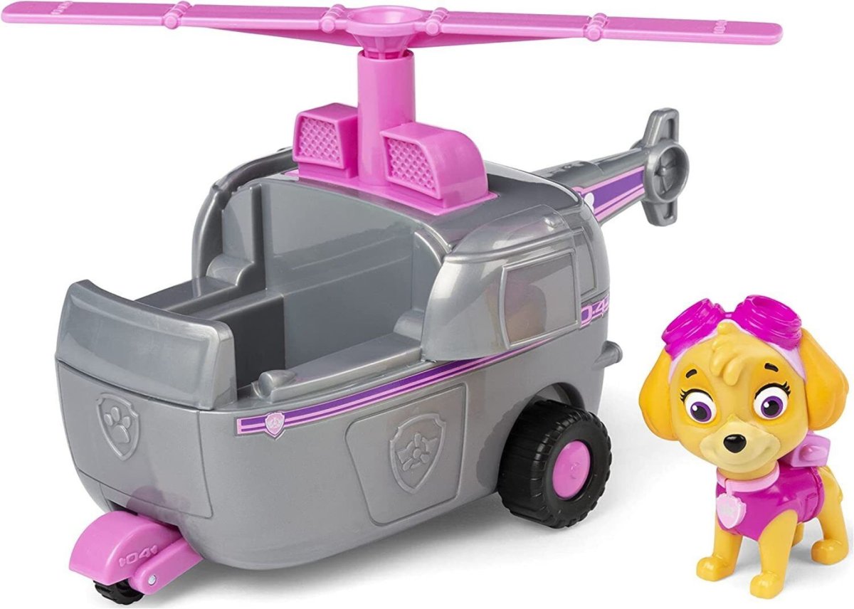 Paw Patrol Muñeco Skye Con Vehiculo Helicoptero - Figura