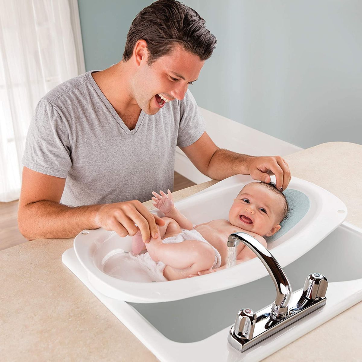 Bañera Right Height con soporte, Step y altura regulable