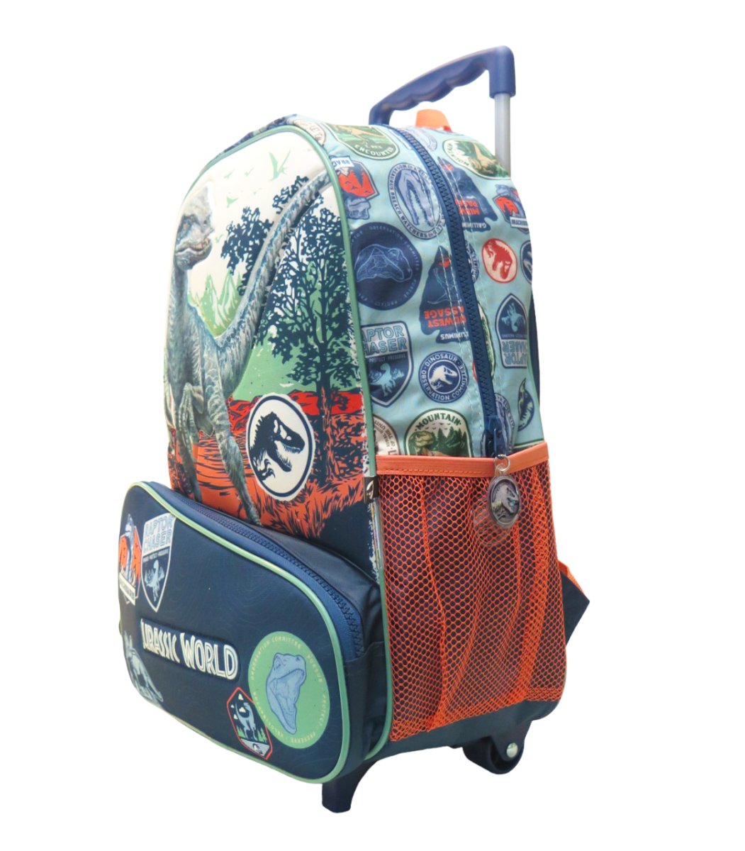 Mochila Con Carro Jurassic World - 16 Pulgadas
