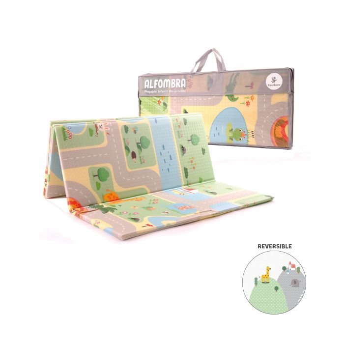 Alfombra Antigolpes Plegable Infantil Reversible 180Cm X 160Cm