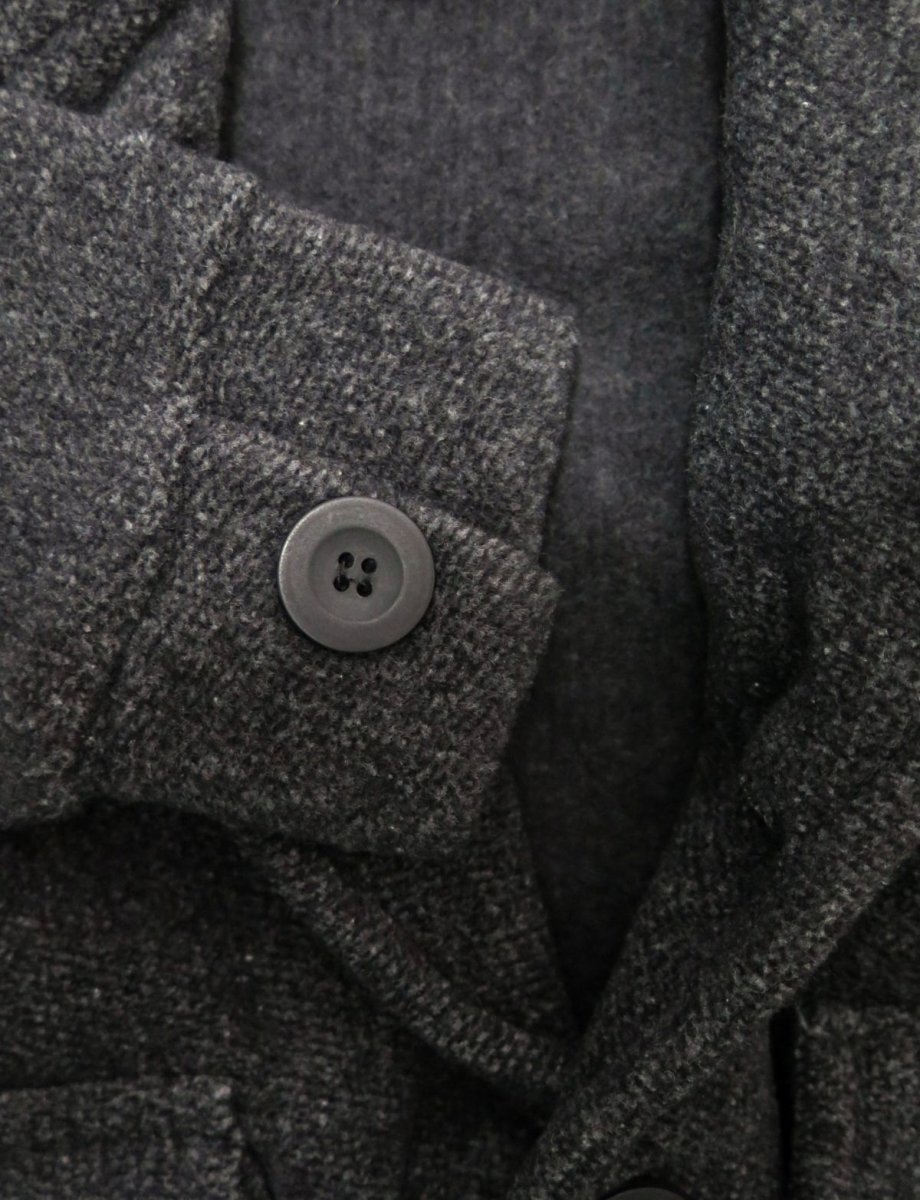 Sacon Gaban de Paño Térmico Cuello Solapa con Boton
