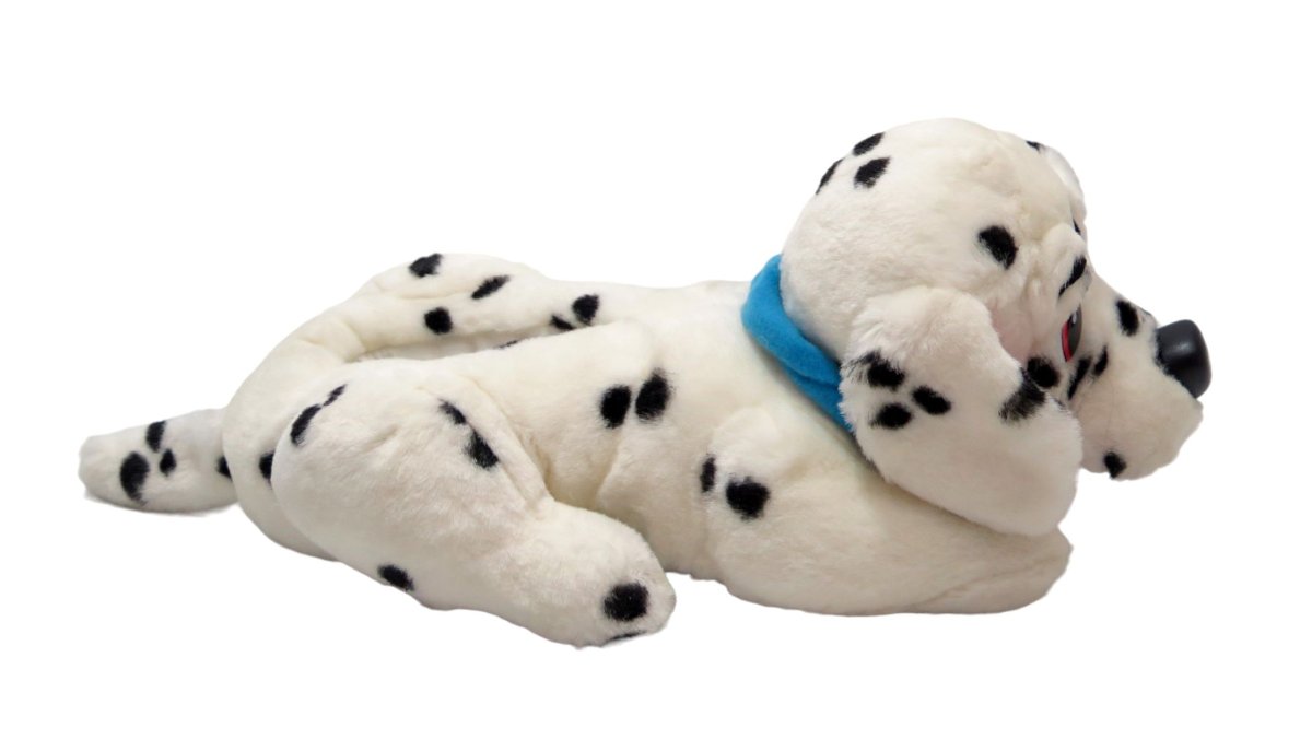 Pantufla Peluche Personaje Perro Dalmata con base antideslizante