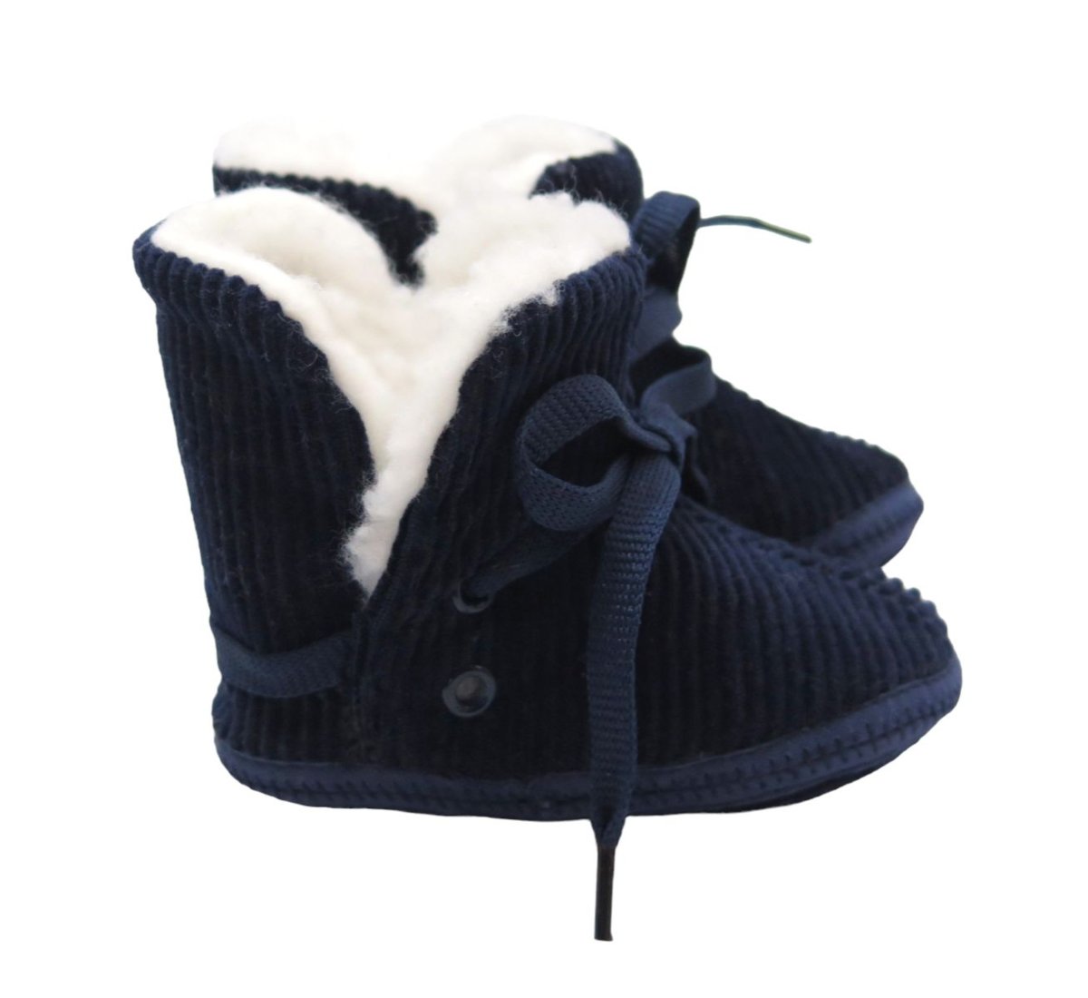 Botita Corderoy con ineterior de corderito. Sin base