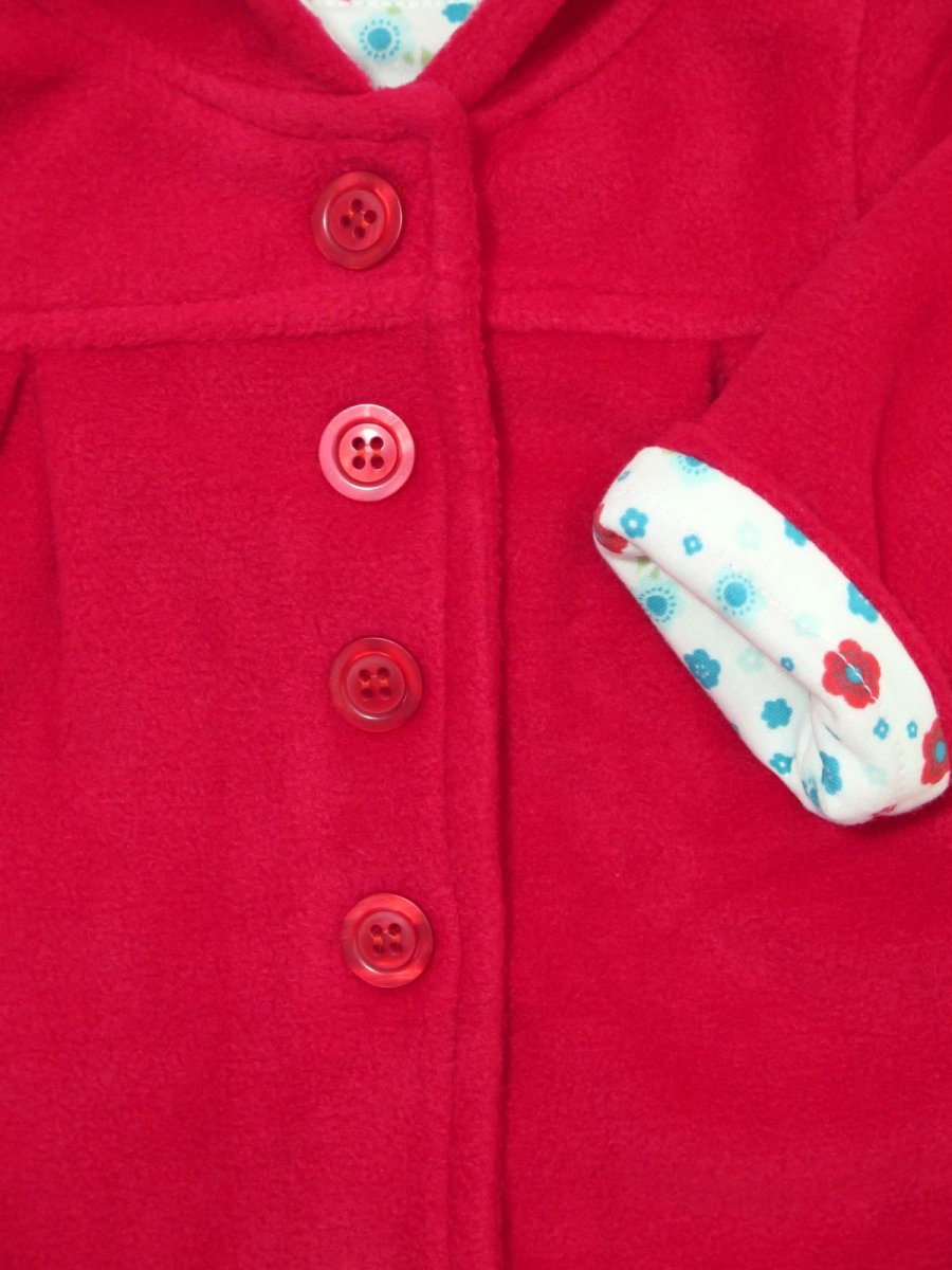 Tapado de Polar con Capucha e Interior de Algodon Estampado