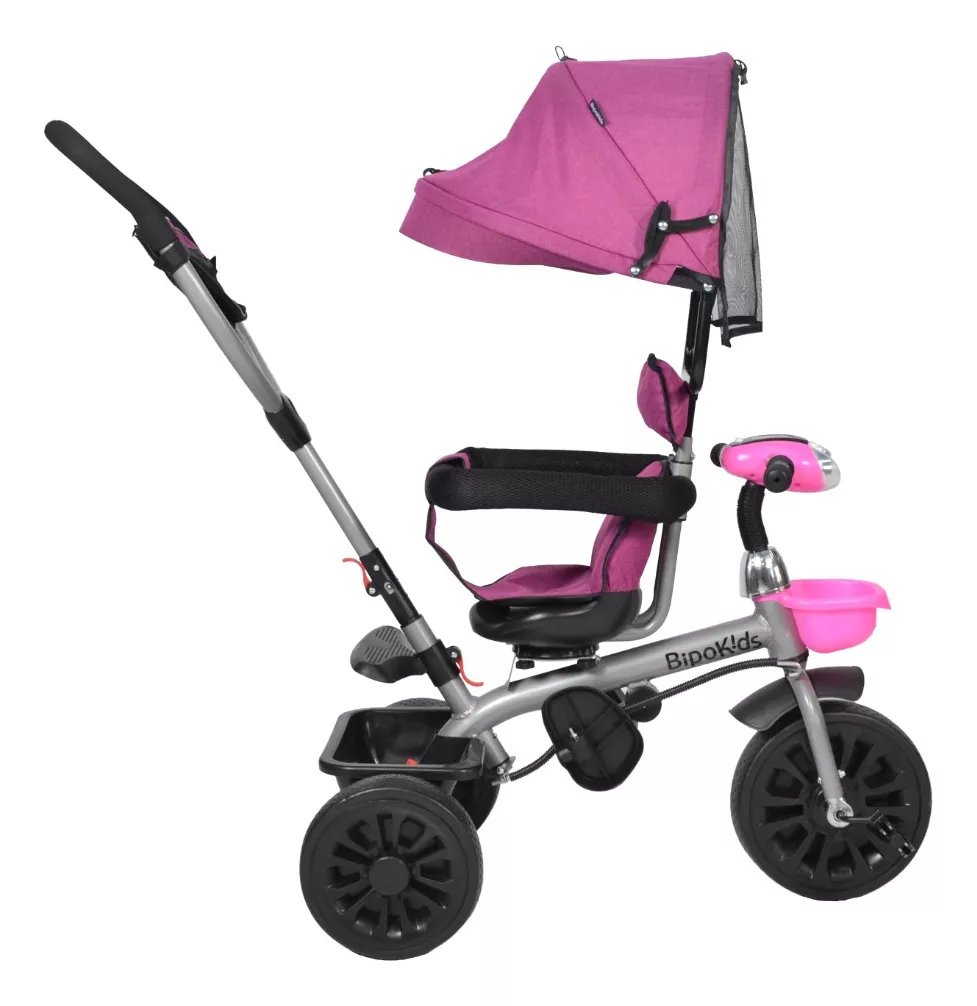 Triciclo Con Asiento Giratorio 360° Manija Direccional Con Luces Y Sonido