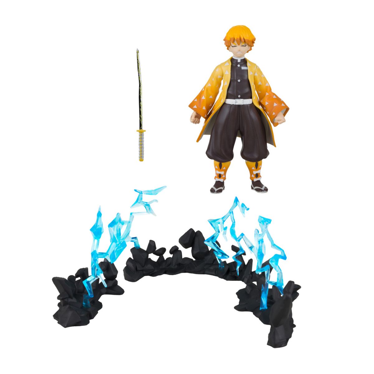 Figura Playset Deluxe Zenitsu Agatsuma - Demon Slayer - Kimetsu No Yaiba
