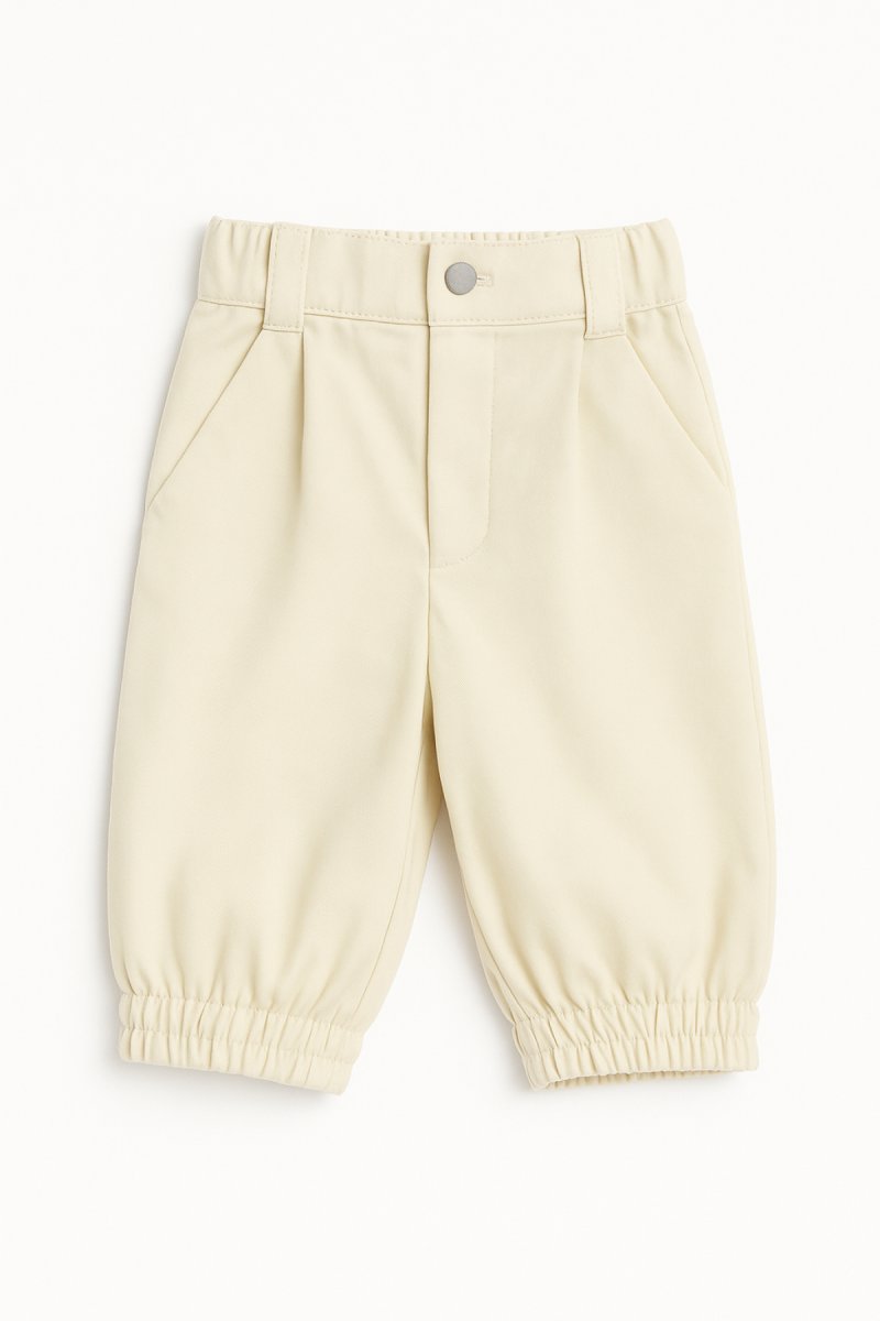 Pantalon Con Cintura y Puño Elastizada