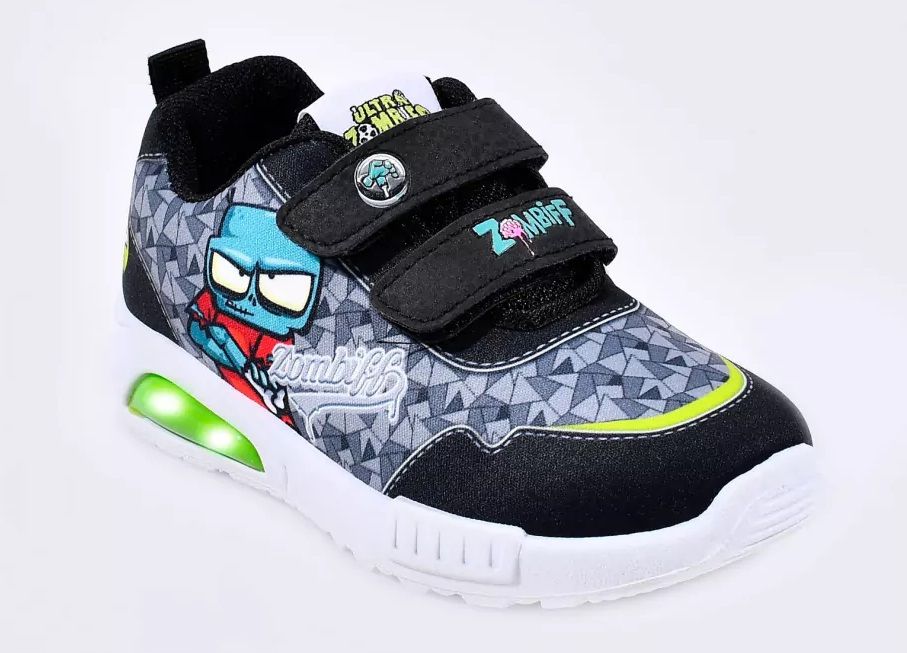 Zapatillas Zombies Velcro - Luz Al Pisar - Luces