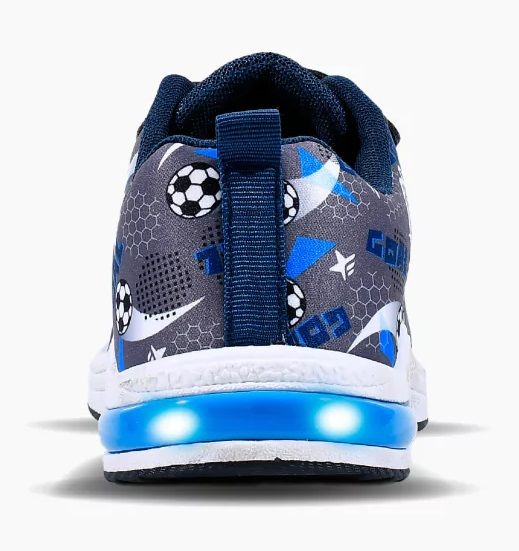 Zapatillas Pelota Futbol Goal - Velcro - Luz Al Pisar - Luces