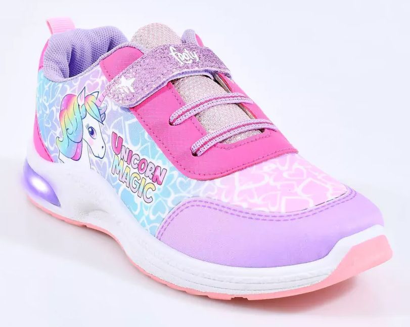 Zapatilla Unicornio Magic - Velcro - Luz Al Pisar