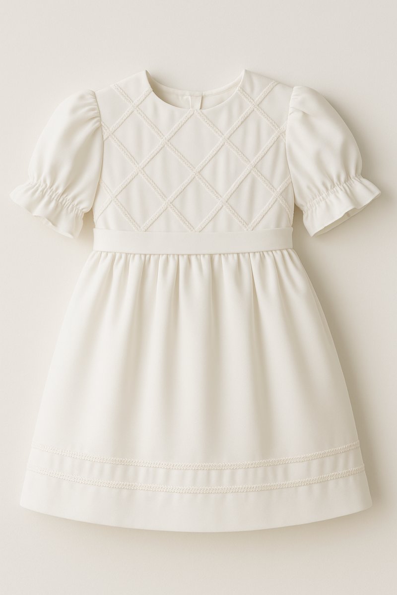 Vestido de Bautismo seda fria